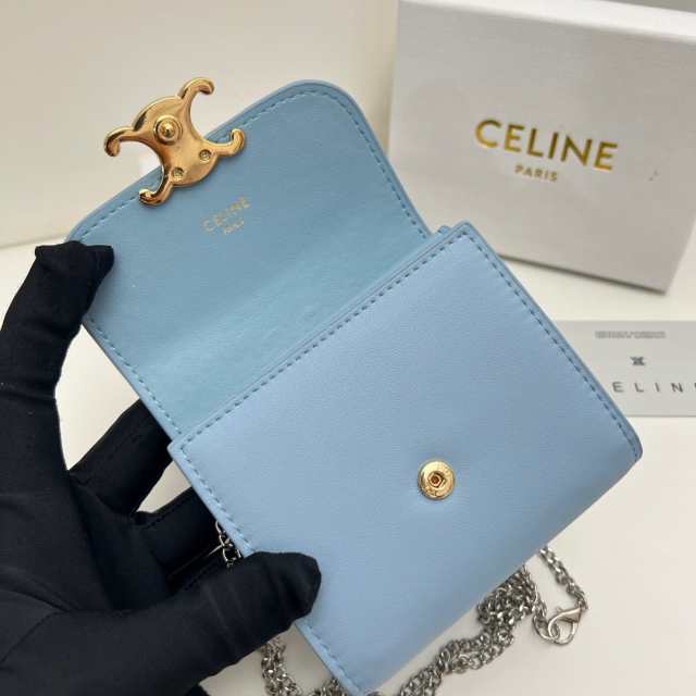 CELINE セリーヌ celine スモール ウォレット 新品 ミニ フラップ 三